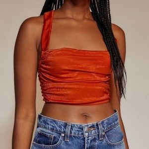 Urban Outfitters Out From Under Ella Shine Ruched Bustier
